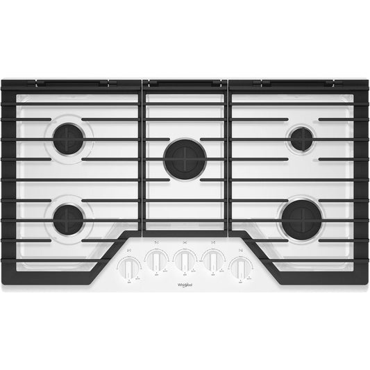 Whirlpool - 36" Gas Cooktop - White - WCG55US6HW