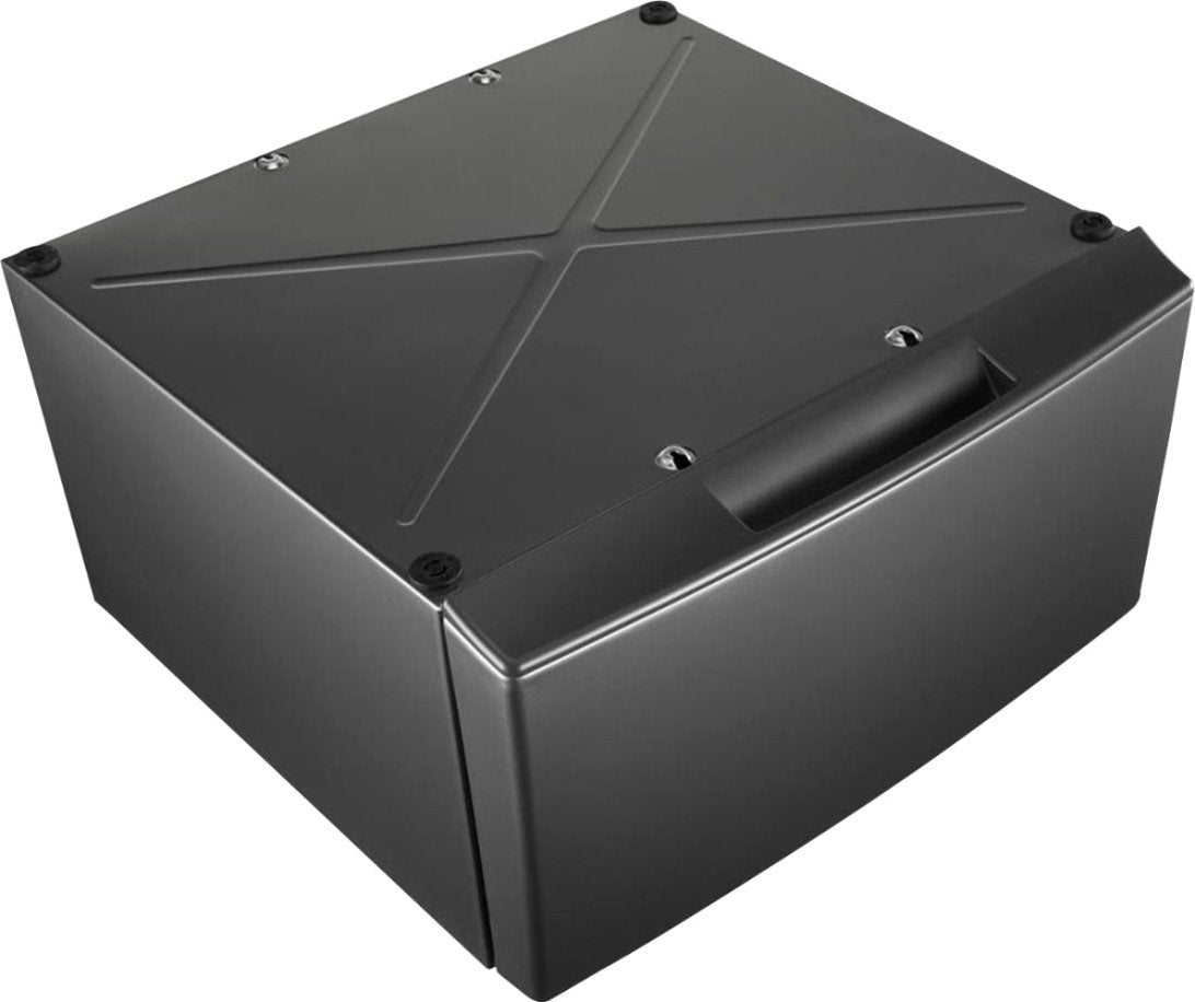 Whirlpool - Washer/Dryer Laundry Pedestal with Storage Drawer - Chrome Shadow - WFP2715HC