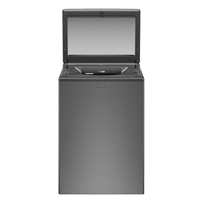 Whirlpool - 5.3 Cu. Ft. High Efficiency Smart Top Load Washer with Load & Go Dispenser - Chrome Shadow - WTW7120HC