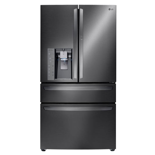 LG Diamond Collection French Door Refrigerator - 36" - 29.7 cu ft - Black Stainless Steel LMXS30776D