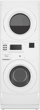 Whirlpool 27" Commercial Electric Stack Washer/Dryer, Non-Vend (CET9100GQ)