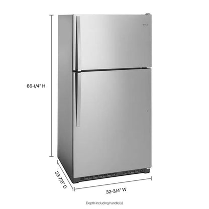 Whirlpool WRT311FZDM 33-inch Wide Top Freezer Refrigerator - 20 cu. ft.