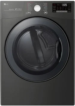LG Gas Dryer TurboSteam Series (DLGX3901B) 27 Inch Gas Dryer with 7.4 cu. ft. Capacity, TurboSteam™