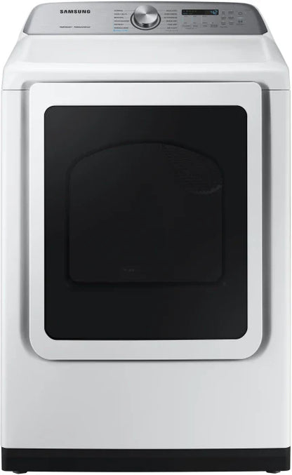 Samsung 7.4 cu. ft. Electric Dryer with Steam Sanitize+ in White (DVE50R5400W)