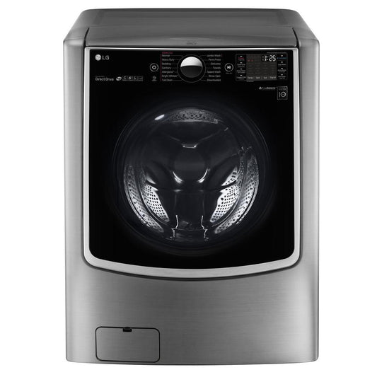 LG 5.2 cu. ft. Large Smart wi-fi Enabled Front Load Washer TurboWash(R) - Graphite Steel - WM9000HVA