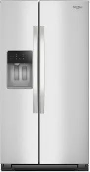 Whirlpool WRSC5536RZ 36 Inch Counter-Depth Side-by-Side Refrigerator with 21 cu. ft. Capacity. External Ice/Water Dispenser, and ADA Compliant: Stainless Steel