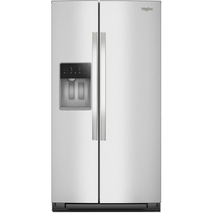 Whirlpool WRSF5536RZ 36 Inch Freestanding Side-by-Side Refrigerator with 28 cu. ft. Capacity. External Ice/Water Dispenser, ADA Compliant: Stainless