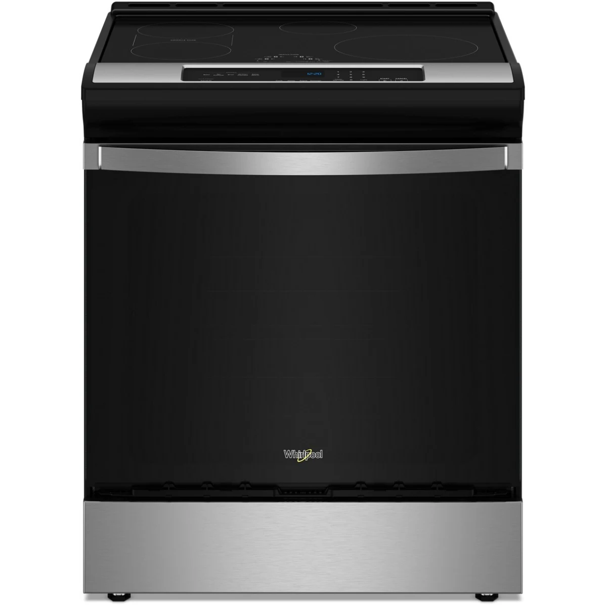 Whirlpool WSIS5030RZ 30 Inch Slide-In Induction Range with 4 Elements, 6.4 cu. ft. Convection Oven, ADA Compliant, and ENERGY STAR®: Fingerprint Resistant Stainless Steel