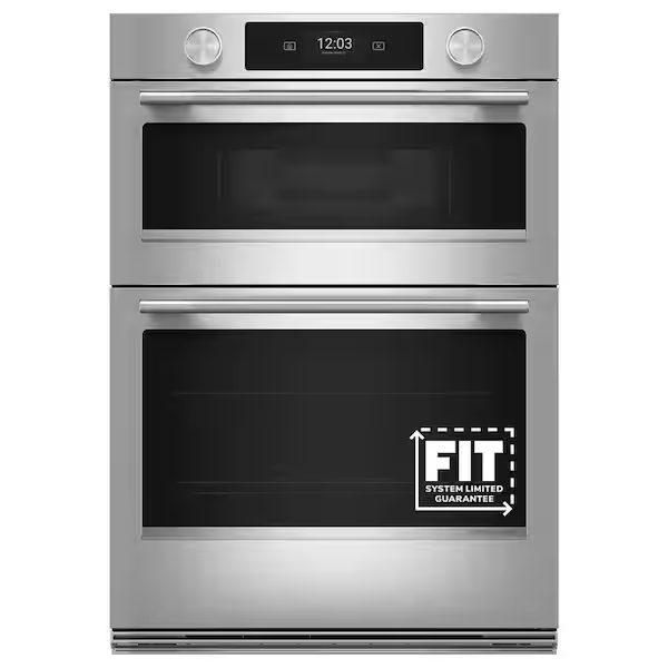 KitchenAid KOEC730SPS 30 Inch Double Combination Smart Electric Wall Oven with 6.4 cu. ft. Total Capacity, Even-Heat™ True Convection, Temperature Probe, Backlit Knobs, Assisted Cooking Modes, Fresh Pizza Mode, Touch-Activated Controls, LCD Display