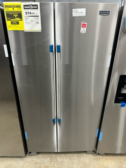 MSS25N4MKZ Maytag 36 Inch Freestanding Side by Side Refrigerator with 24.9 Cu. Ft.