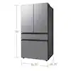 Samsung 29 Cu. Ft. Bespoke 4-Door French Door Refrigerator with Sphere Ice RF70F29MERAA