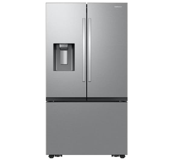 Samsung - 36 in. Wide Bespoke AI 31 cu. ft. Mega Capacity 3-Door French Door Refrigerator with External Water & ice  RF32CG5B30SRAA