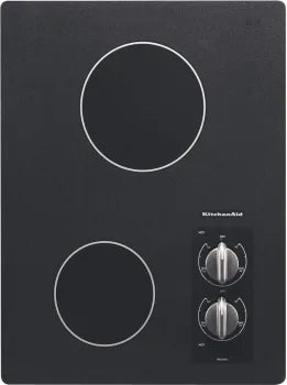 KitchenAid Architect Series II (KECC056RBL) 15 Inch Electric Cooktop with 2 Elements