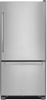 KitchenAid KRBR109ESS 30 Inch Bottom Mount Refrigerator with 19 cu. ft. Capacity, ExtendFresh™ Temperature System and ENERGY STAR® Qualified