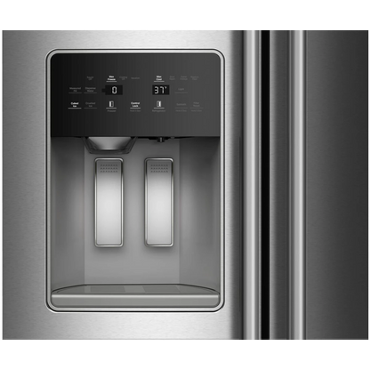 KitchenAid KRSC536RPS 36 Inch Counter Depth Freestanding Side-by-Side Refrigerator with 20.8 cu. ft. Total Capacity, Exterior Ice & Water Dispenser, Energy Star® Certified: Fingerprint Resistant Stainless Steel