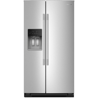 KitchenAid KRSC536RPS 36 Inch Counter Depth Freestanding Side-by-Side Refrigerator with 20.8 cu. ft. Total Capacity, Exterior Ice & Water Dispenser, Energy Star® Certified: Fingerprint Resistant Stainless Steel