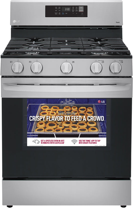 LG LRGL5823S 30 Inch Gas Smart Range with 5 Sealed Burners, 5.8 Cu. Ft. Convection Oven Capacity