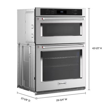 KitchenAid® KOEC430RSS 30" Combination Microwave Wall Oven with Air Fry Mode