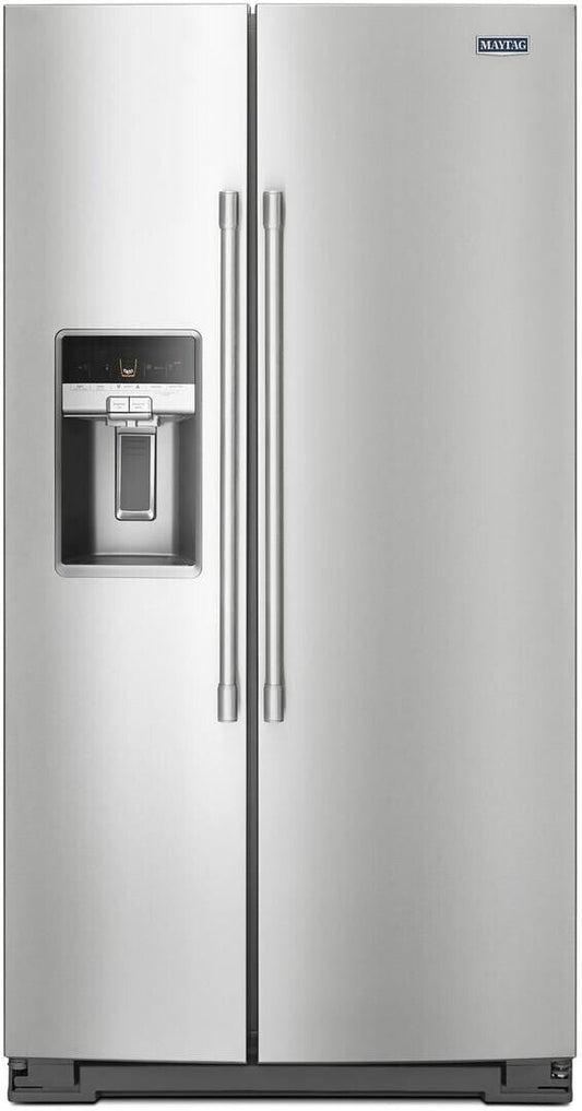 Maytag - MSC21C6MFZ 36 Inch Counter Depth Freestanding Side by Side Refrigerator with 20.6 Cu. Ft. Total Capacity