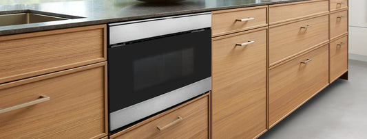 24 in. 1.2 cu. ft. 950W Sharp Stainless Steel Smart Easy Wave Open Microwave Drawer Oven (SMD2489ES)