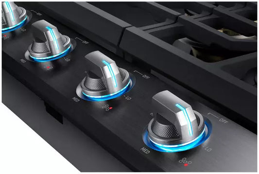 Samsung NA30N7755TG 30 Inch Smart Gas Cooktop with Wi-Fi Connectivity and Bluetooth Technology