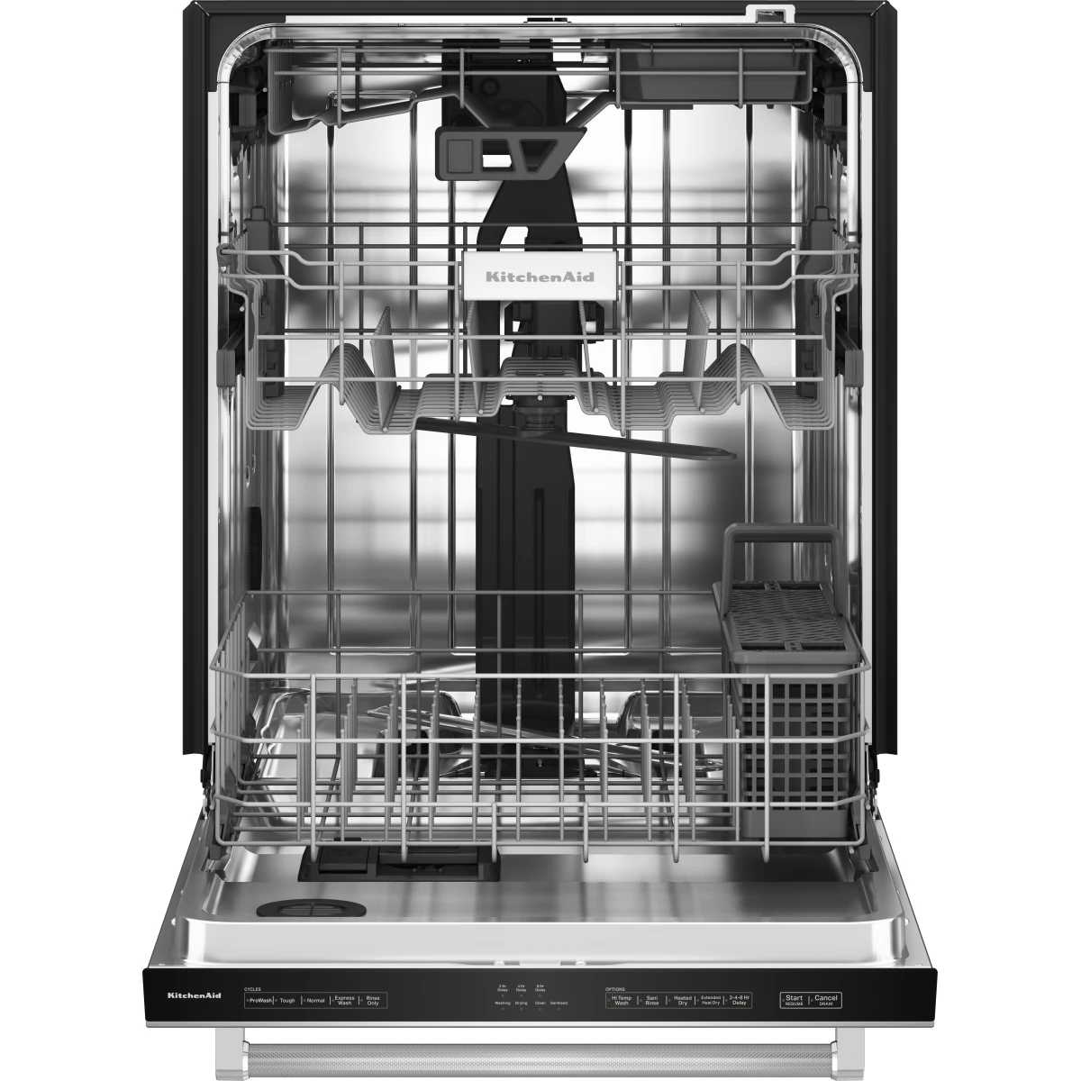 KitchenAid KDTE304RPS 24 Inch Fully Integrated Built-In Dishwasher, 41 dBA, NSF Certified, Sabbath Mode and Star K Certified: Stainless Steel with PrintShield™ Finish