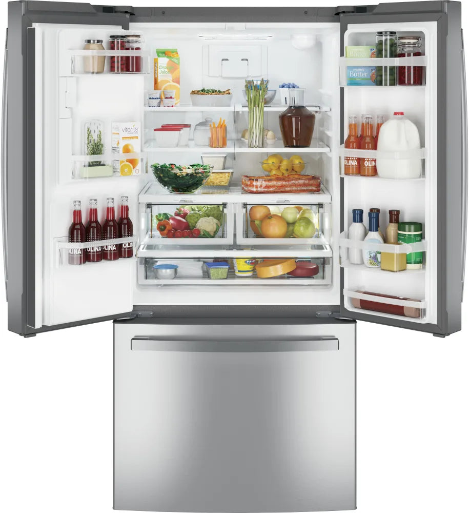 GE GFE24JYKFS 33 Inch French Door Refrigerator with 23.6 Cu. Ft. Capacity