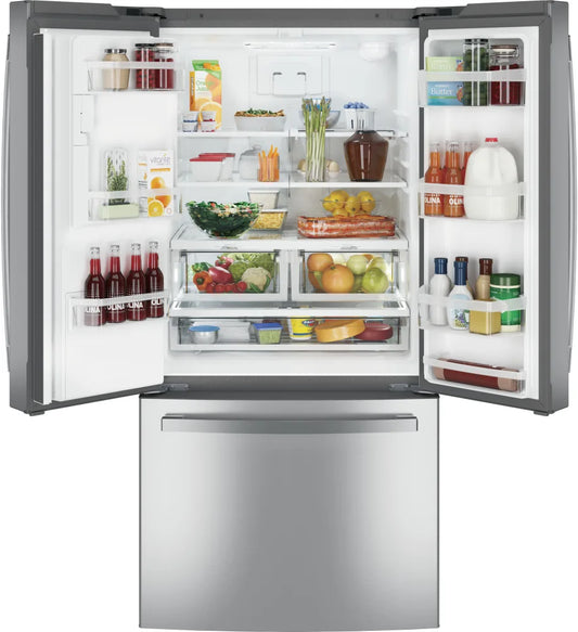 GE GFE24JYKFS 33 Inch French Door Refrigerator with 23.6 Cu. Ft. Capacity
