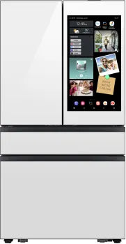 Samsung BESPOKE RF90F29AEW 36 Inch Smart 4-Door French Door Refrigerator with 28.6 cu. ft. Capacity, Beverage Center, Family Hub™ and ENERGY STAR®