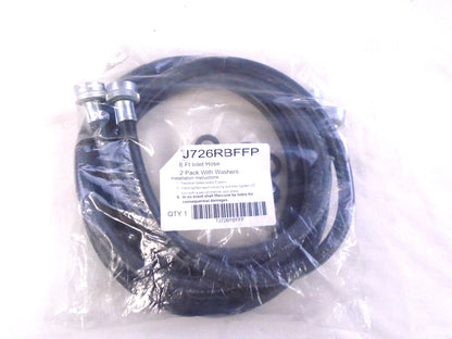 TJ726RBFFP 6FT Inlet Hose 2 Pack with Washers
