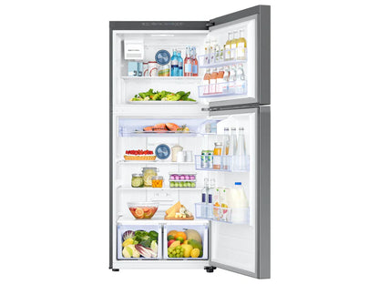 Samsung 18 cu. ft. Top Freezer Refrigerator with FlexZone and Ice Maker in Stainless Steel RT18M6215SR/AA