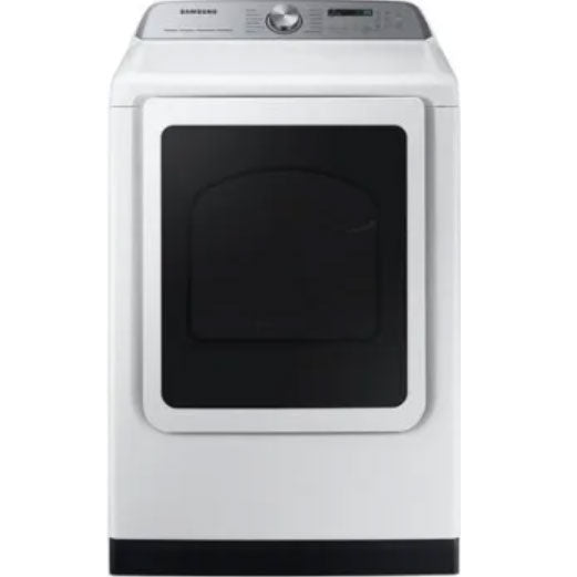Samsung DVG54CG7150W 27 Inch Smart Gas Dryer with 7.4 Cu. Ft. Capacity, Pet Care Dry and Steam Sanitize, Wi-Fi Connectivity, Sensor Dry, Interior Drum Light, Reversible Door and Lint Filter Indicator