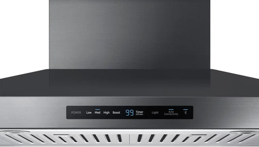 Samsung NK30K7000WG 30 Inch Smart Wall Mount Chimney Range Hood with Wi-Fi and Bluetooth Connectivity
