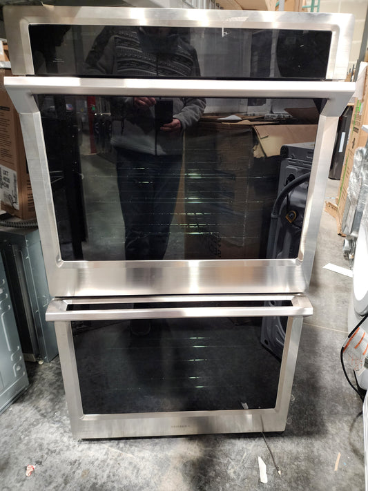 Samsung 30" Smart Double Wall Oven with Steam Cook in Stainless Steel (NV51K6650DS)
