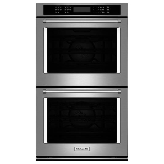 KitchenAid Double Wall Oven with Even-Heat True Convection - Stainless Steel - KODE500ESS