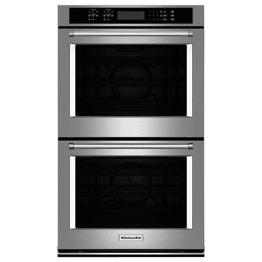 KitchenAid 27" Double Wall Oven With Even-Heat True Convection - Stainless Steel - KODE507ES