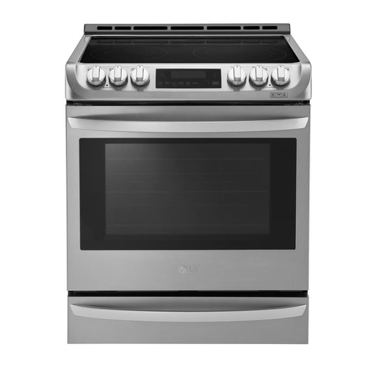 LG 6.3 cu. ft. Slide-In Electric Range with ProBake Convection Oven, Self Clean and EasyClean in Stainless Steel - LSE4613ST