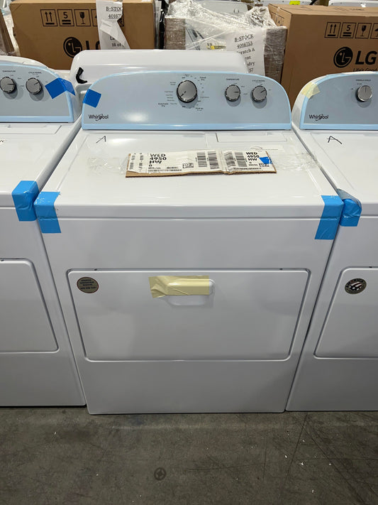 WED4950HW Whirlpool 7.0 cu. ft. Top Load Electric Dryer with AutoDry™ Drying System