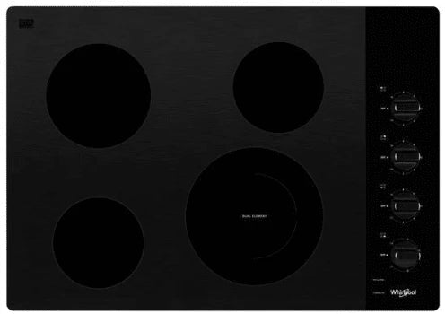 Whirlpool (WCE55US0HB) 30 Inch Electric Cooktop with 4 Element Burners