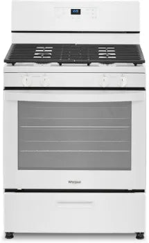 Whirlpool WFG320M0MW 30 Inch Freestanding Gas Range with 4 Sealed Burners, 5.1 cu. ft. Capacity