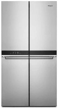 The Whirlpool WRQA59CNKZ refrigerator is a sleek and spacious appliance that keeps your food fresh and organized with customizable storage options.