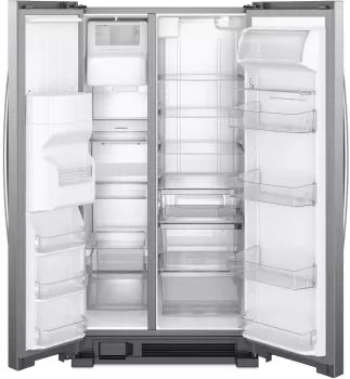 WRS325SDHZ Whirlpool 36-inch Wide Side-by-Side Refrigerator - 25 cu. ft.