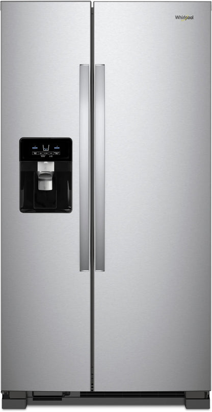Whirlpool WRS331SDHM 33 Inch Freestanding Side by Side Refrigerator with 21.4 Cu. Ft. Total Capacity