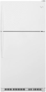 Whirlpool WRT311FZDW 33 Inch Top Freezer Refrigerator with 20.5 Cu. Ft. Total Capacity. EZ Connect Ice Maker Kit Compatible, and ADA Compliant: White