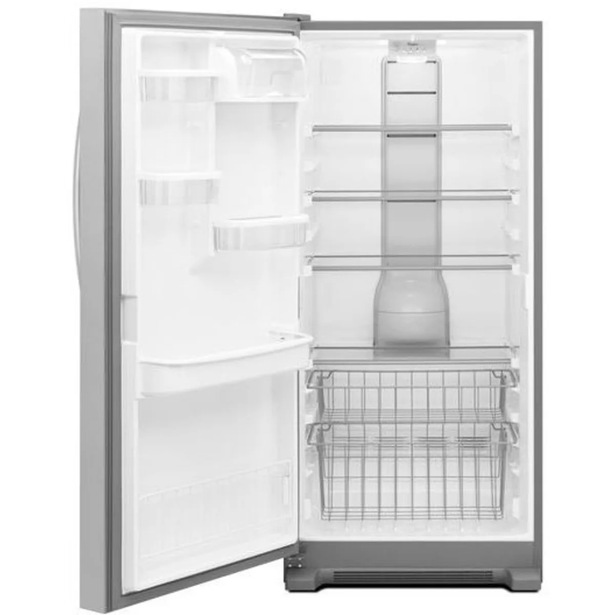 Whirlpool Sidekicks WSZ57L18DM 30 Inch Freestanding Upright Freezer with 18.0 cu. ft. Capacity. Frost-Free Defrost: Stainless Steel