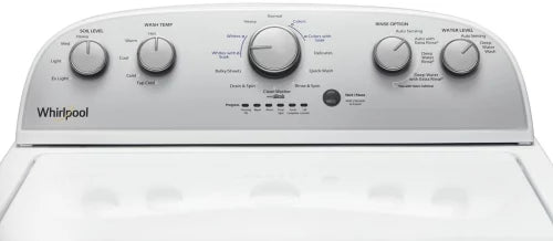 Whirlpool WTW4955HW 27 Inch Top Load Washer with 3.8 Cu. Ft. Capacity, Water Level Selection